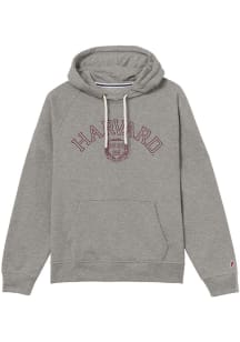 Harvard Crimson Womens Grey Victory Springs Hooded Sweatshirt