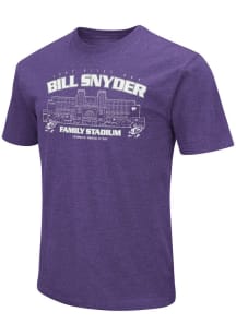 Colosseum K-State Wildcats Purple Football Playbook Fort Riley Short Sleeve T Shirt