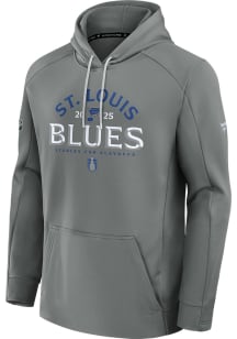 St Louis Blues Mens Grey 2025 Playoff Participant Hood