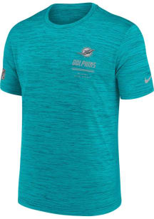 Nike Miami Dolphins Blue Sideline Short Sleeve T Shirt