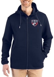 Cutter and Buck FC Dallas Mens Navy Blue Epic Comfort Full Zip Light Weight Jacket