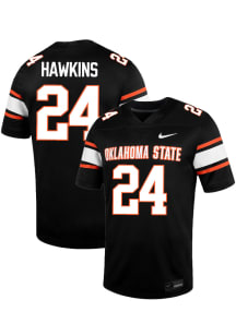 Caleb Hawkins  Nike Oklahoma State Cowboys Black NIL Name And Number Football Jersey