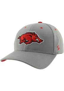 Zephyr Arkansas Razorbacks Mens Grey ZH Stretchfit Flex Hat