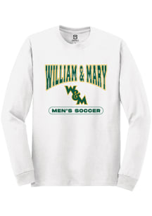 Summit Sportswear William & Mary Tribe White Mens Soccer Long Sleeve T Shirt