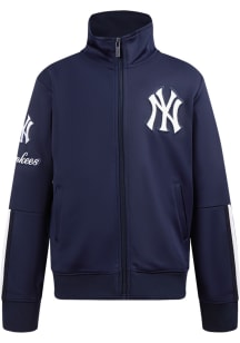 Pro Standard New York Yankees Boys NAVY Classic Chenille Full Zip
