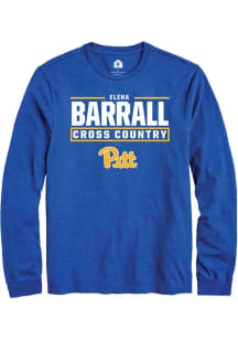 Elena Barrall Pitt Panthers Blue NIL Stacked Box Long Sleeve Player T Shirt
