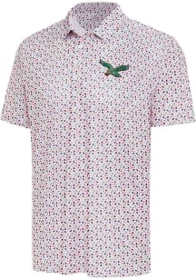 Antigua Philadelphia Eagles Mens White Hero Short Sleeve Polo