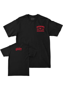 Nick Gast Miami RedHawks Youth Black NIL Victory Player Tee