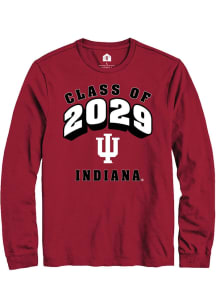 Rally Indiana Hoosiers Crimson Class of 2029 Long Sleeve T Shirt