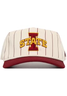 No Rivals Iowa State Cyclones Pinstripe Rope Adjustable Hat - Ivory