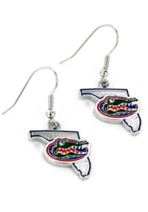 Florida Gators State Shape Womens Earrings
