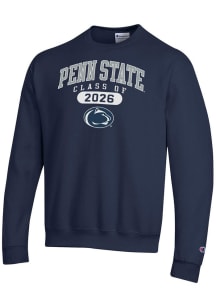 Champion Penn State Nittany Lions Mens Navy Blue Class of 2026 Powerblend Long Sleeve Crew Sweatsh..