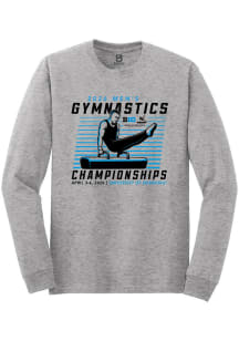 Summit Sportswear Big Ten Grey 2026 Men's Gymnastics Championships Long Sleeve T Shirt