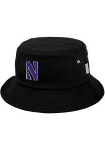 LogoFit Northwestern Wildcats Black Daytona Mens Bucket Hat