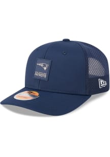 New Era New England Patriots NFL 2025 Sideline 9SEVENTY Trucker Adjustable Hat - Navy Blue