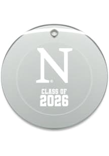 Northwestern Wildcats Class of 2026 Round Ornament - White