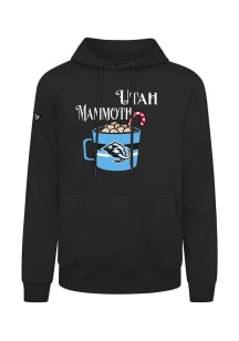 Levelwear Utah Mammoth Mens Black Podium Mellow Long Sleeve Hoodie