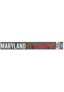 Maryland Terrapins Long Text Auto Strip - Red