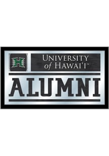 Hawaii Warriors Alumni Hanging Back Bar Mirror