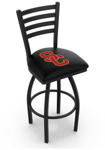 USC Trojans High Back Swivel Pub Stool - Black