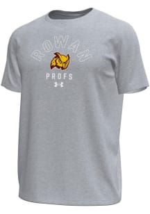 Under Armour Rowan University Grey Arch Mascot Tech Stretch Short Sleeve T Shirt