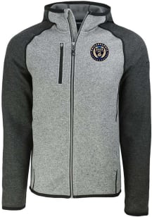 Cutter and Buck Philadelphia Union Mens Ash Mainsail Light Weight Jacket