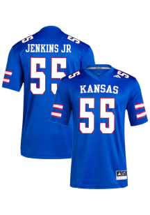 Trezelle Jenkins Jr  Adidas Kansas Jayhawks Royal Blue NIL Name And Number Football Jersey