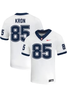 Drew Kron  Nike UConn Huskies White NIL Name And Number Football Jersey