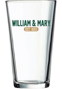 William & Mary Tribe 16oz Pint Pint Glass - White