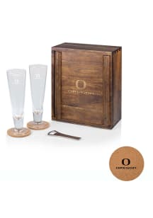 Oregon Ducks Pilsner Beer Glass Drink Set