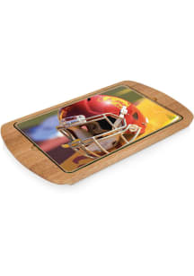 USC Trojans Billboard Glass Top Helmet Serving Tray