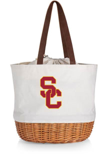 USC Trojans Tan Logo Coronado Basket Tote