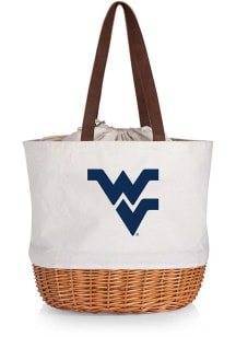 West Virginia Mountaineers Beige Coronado Basket Tote