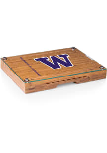 Washington Huskies Concerto Tool Set and Glass Top Cheese Serving Tray