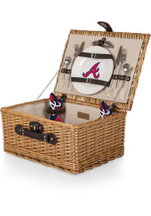 Atlanta Braves Brown Classic Picnic Basket Tote