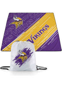 Minnesota Vikings Impresa Picnic Fleece Blanket - Black