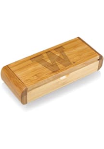 Washington Huskies Elan Bamboo Box and Deluxe Bottle Opener