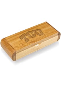 TCU Horned Frogs Elan Bamboo Box and Deluxe Bottle Opener