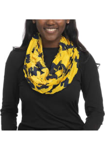 Michigan Wolverines Gold Infinity Womens Scarf