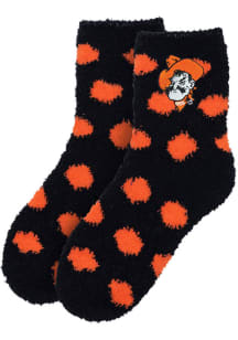 Oklahoma State Cowboys Fuzzy Dot Youth Quarter Socks