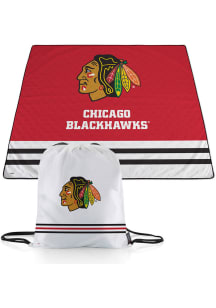 Chicago Blackhawks Impresa Picnic Fleece Blanket - Black