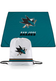 San Jose Sharks Impresa Picnic Fleece Blanket - Black