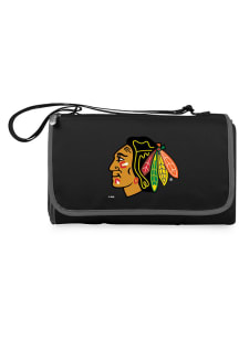Chicago Blackhawks Outdoor Picnic Fleece Blanket - Black