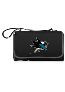 San Jose Sharks Outdoor Picnic Fleece Blanket - Black