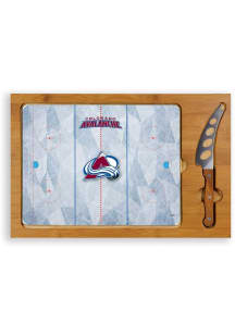 Colorado Avalanche Icon Glass Top Cutting Board