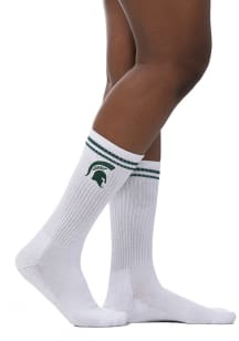 Michigan State Spartans Retro Athletic Yarn Womens Crew Socks