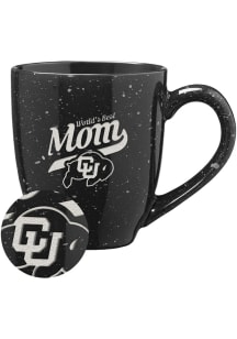 Colorado Buffaloes 16oz Mom Speckled Ceramic Mug - Black