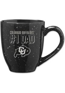 Colorado Buffaloes 16oz Dad Speckled Ceramic Mug - Black