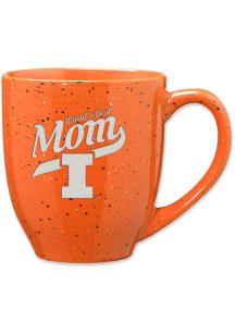 Illinois Fighting Illini 16oz Mom Speckled Ceramic Mug - Orange