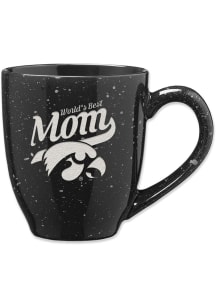 Iowa Hawkeyes 16oz Mom Speckled Ceramic Mug - Black